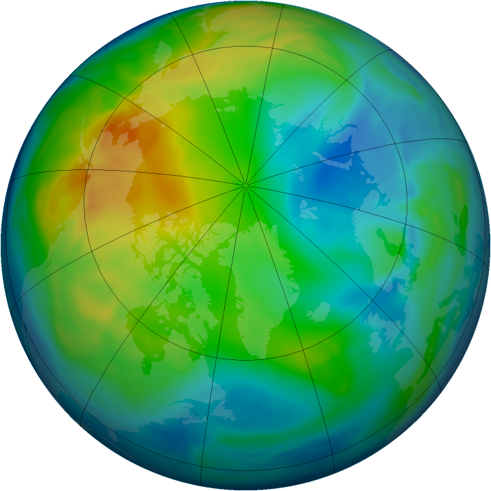 Arctic ozone map for 30 November 2005